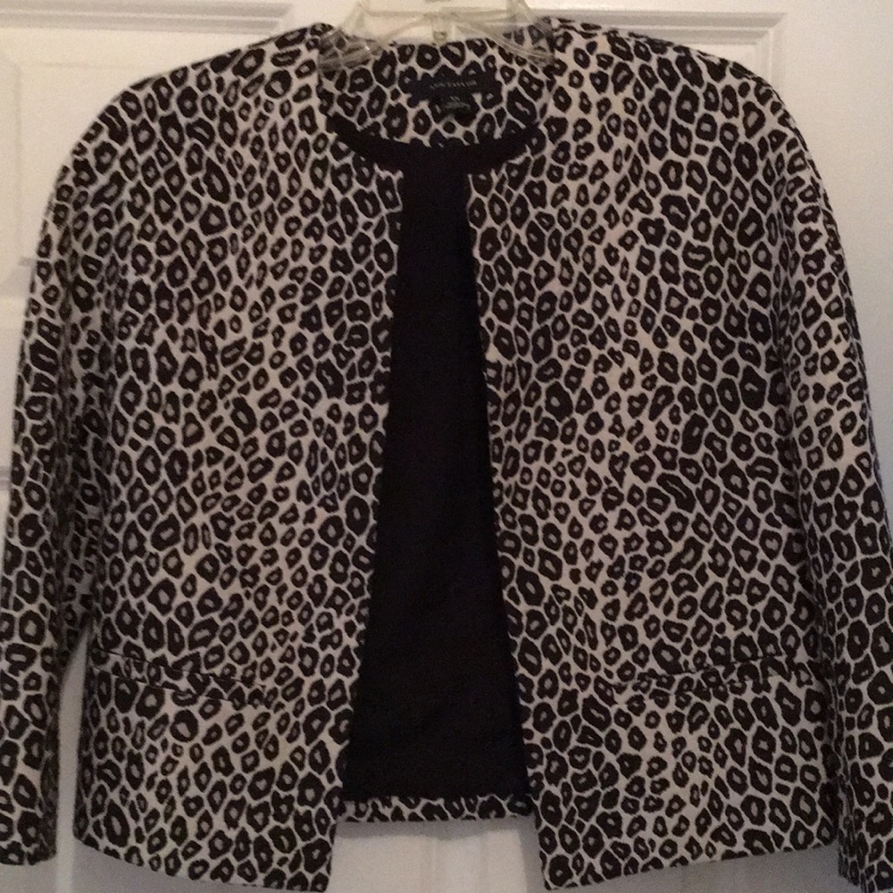 Ann Taylor Animal print jacket or blazer